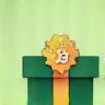 Stylized icon representing a gift box or special offer tag.